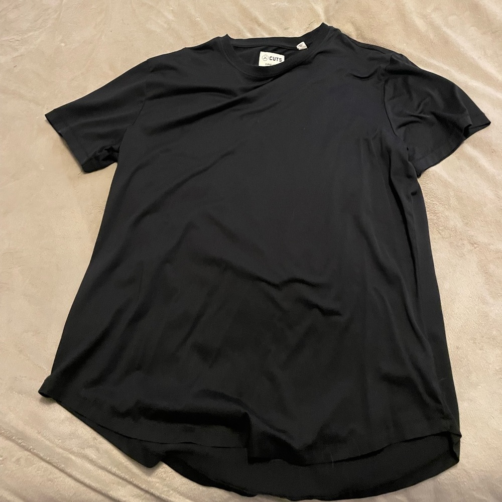 Cuts black men large shirt